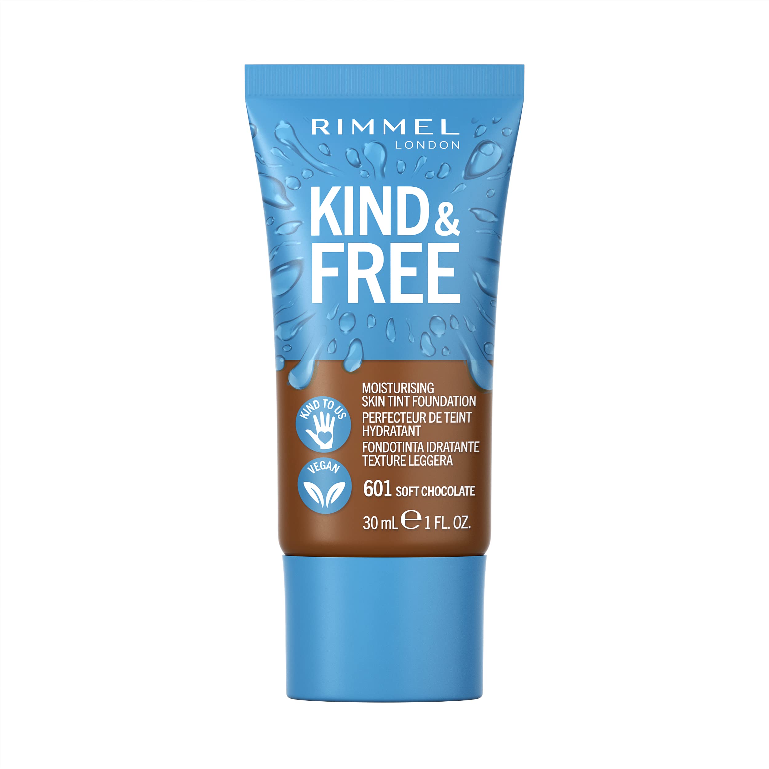 Rimmel Kind & Free Foundation - 601 Soft Chocolate 30ml