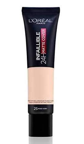 L'Oreal Paris Infallible 24H Matte Cover Foundation - 25 Rose Ivory