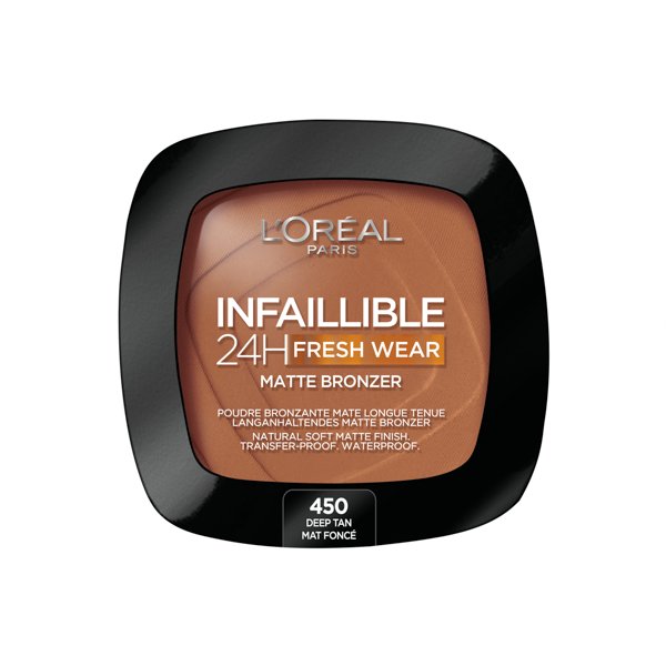 L'Oreal Infaillible 24H Fresh Wear Matte Bronzer - 450 Deep Tan