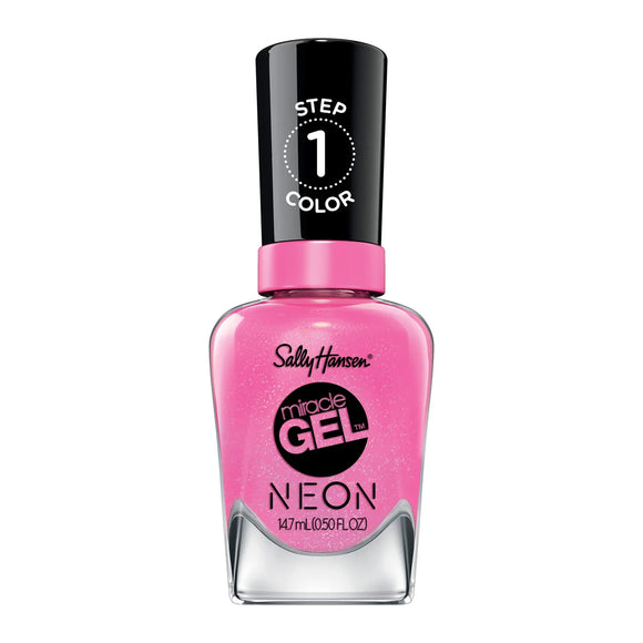 Sally Hansen Miracle Gel 90s Nail Polish - 876 Floresc-Pink