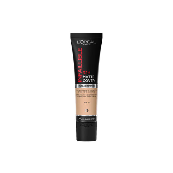 L'Oreal Paris Infallible 32H Matte Cover Foundation - 25 Cool Undertone