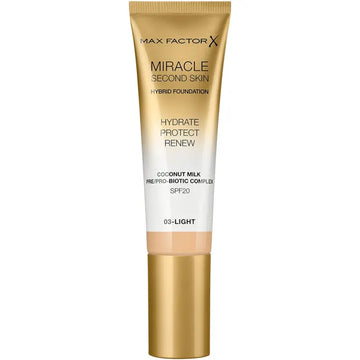Max Factor Miracle Second Skin Hybrid Foundation - 03 Light