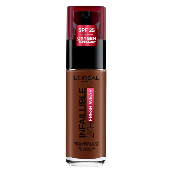 L'Oreal Infaillinle 32H Fresh Wear Foundation - 390 Ebony