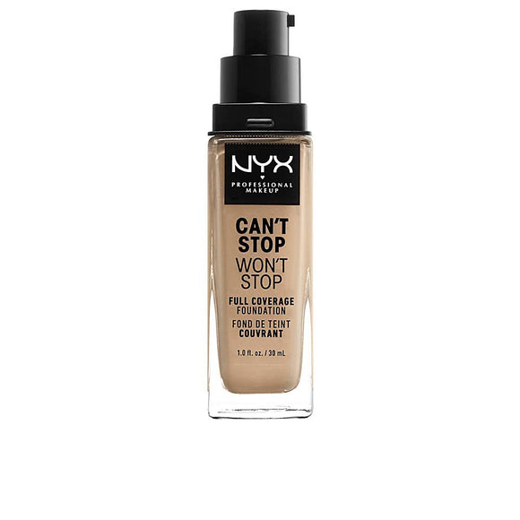 NYX Can't Stop Won't Stop Full Coverage Foundation - 7.5 Soft Beige