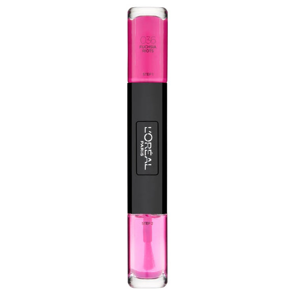 L'Oreal Paris Infaillible Gel Effect Nail Polish Duo  - 036 Fuchsia Riots