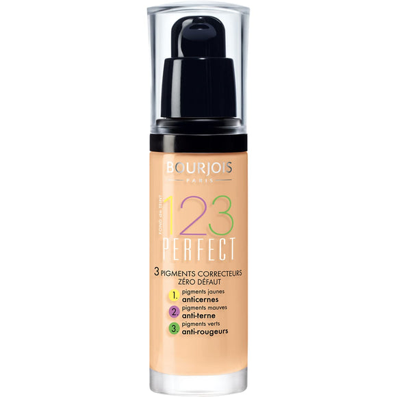 Bourjois 123 Perfect Foundation Flawless Complexion Up To 16Hr - 54 Beige