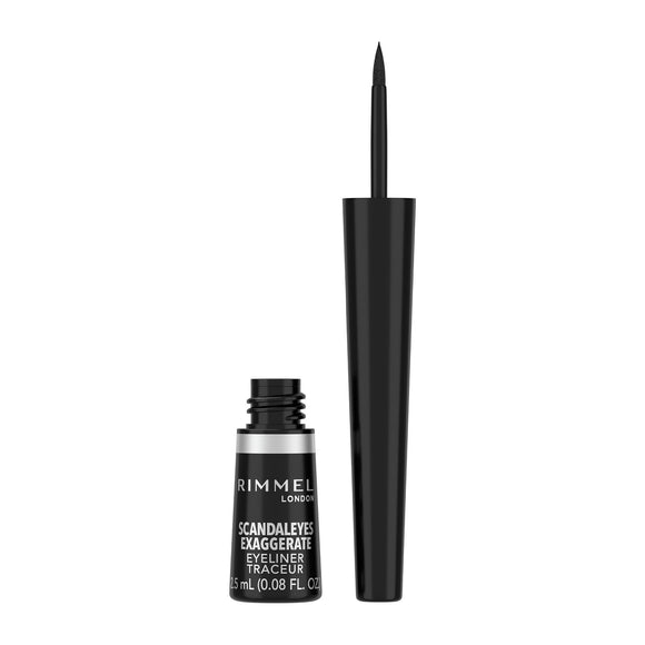 Rimmel Exaggerate Liquid Eye Liner - 001 Black