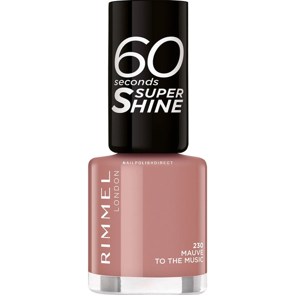 Rimmel 60 Seconds Super Shine Nail Polish - 230 Mauve To The Music