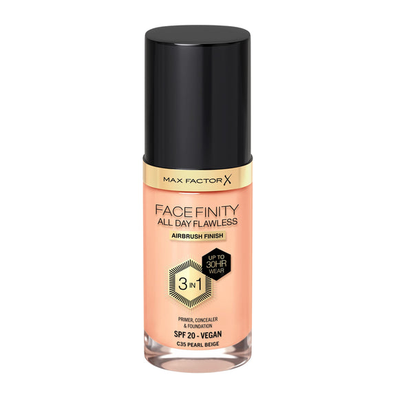 Max Factor Face Finity 3 In 1 All Day Flawless Foundation - 35 Pearl Beige