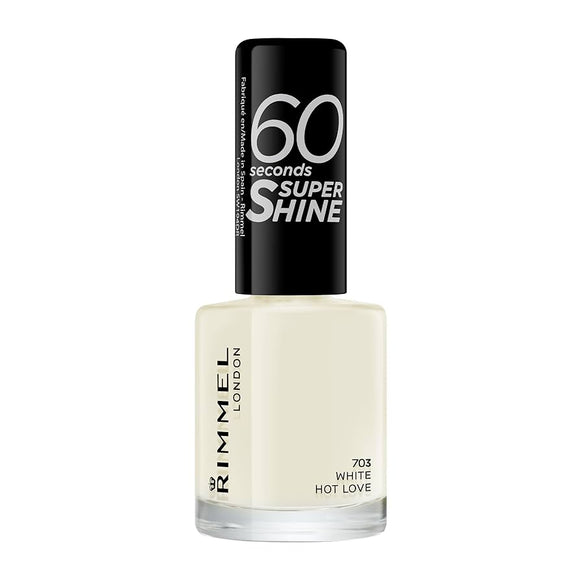 Rimmel 60 Seconds Super Shine Nail Polish - 703 White Hot Love