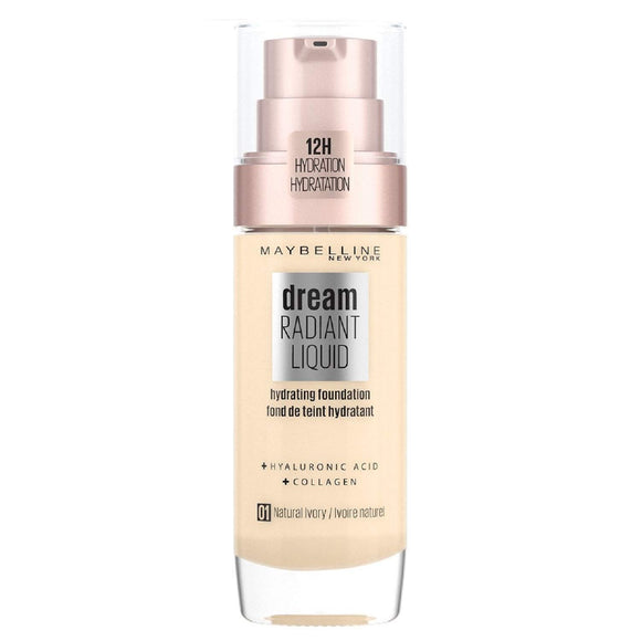 Maybelline Dream Radiant Liquid Foundation - 1 Natural Ivory