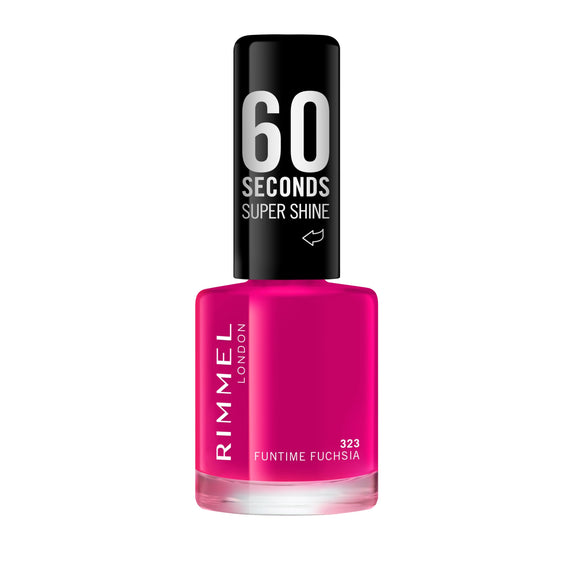 Rimmel 60 Seconds Super Shine Nail Polish - 323 Funtime Fuchsia