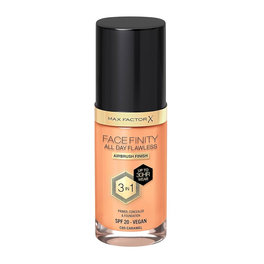 Max Factor Face Finity 3 In 1 All Day Flawless Foundation - C85 Caramel