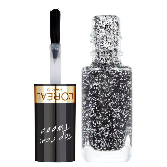 L'Oreal Paris Glam Shine Nail Top Coat - 918 Coco Tweed