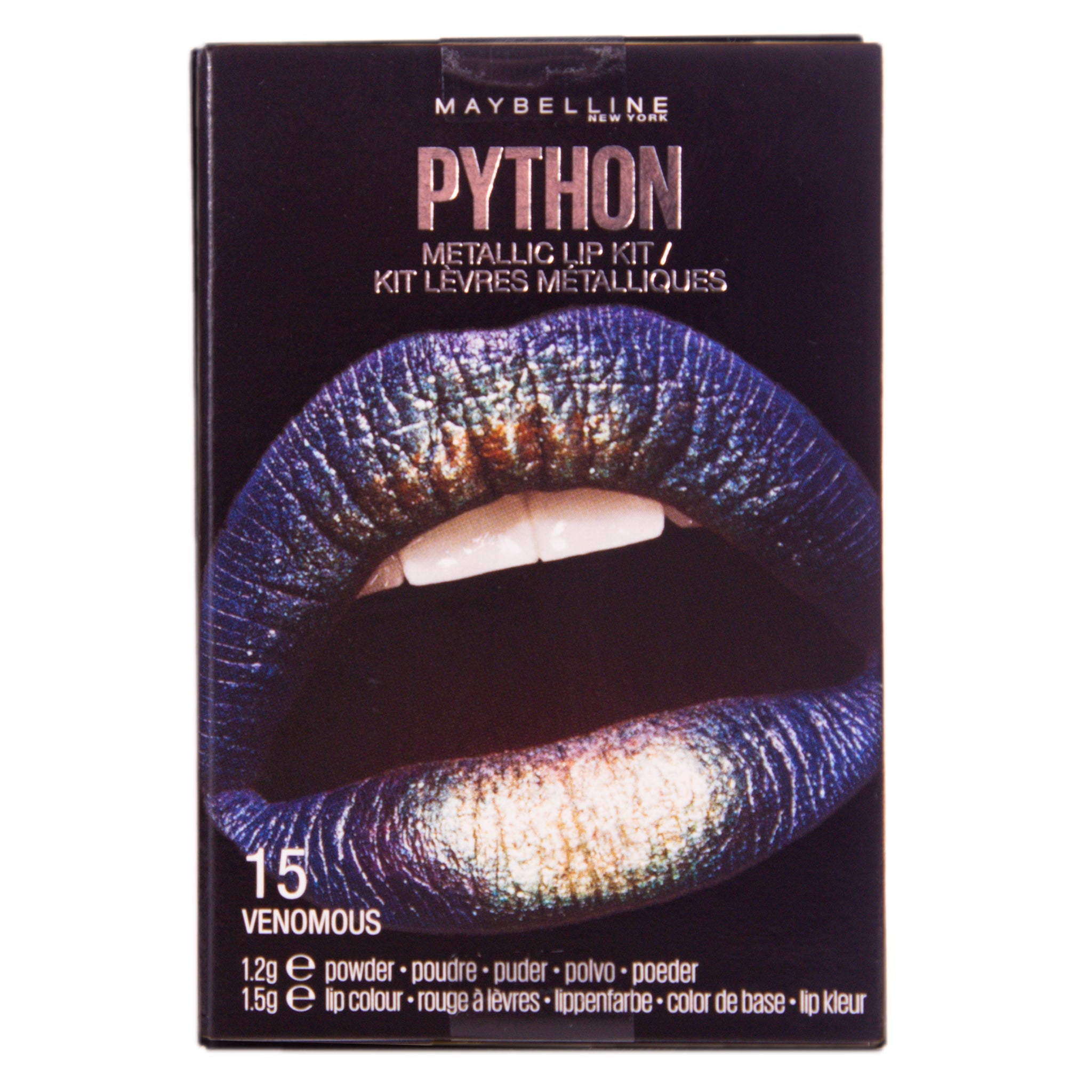 Maybelline Python Metallic Lip Kit Lipstick - 15 Venemous