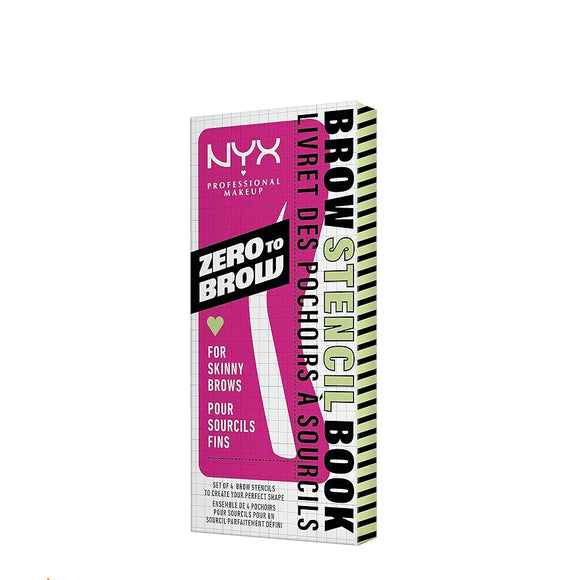 NYX Zero To Brow Stencil Book For Skinny Brows