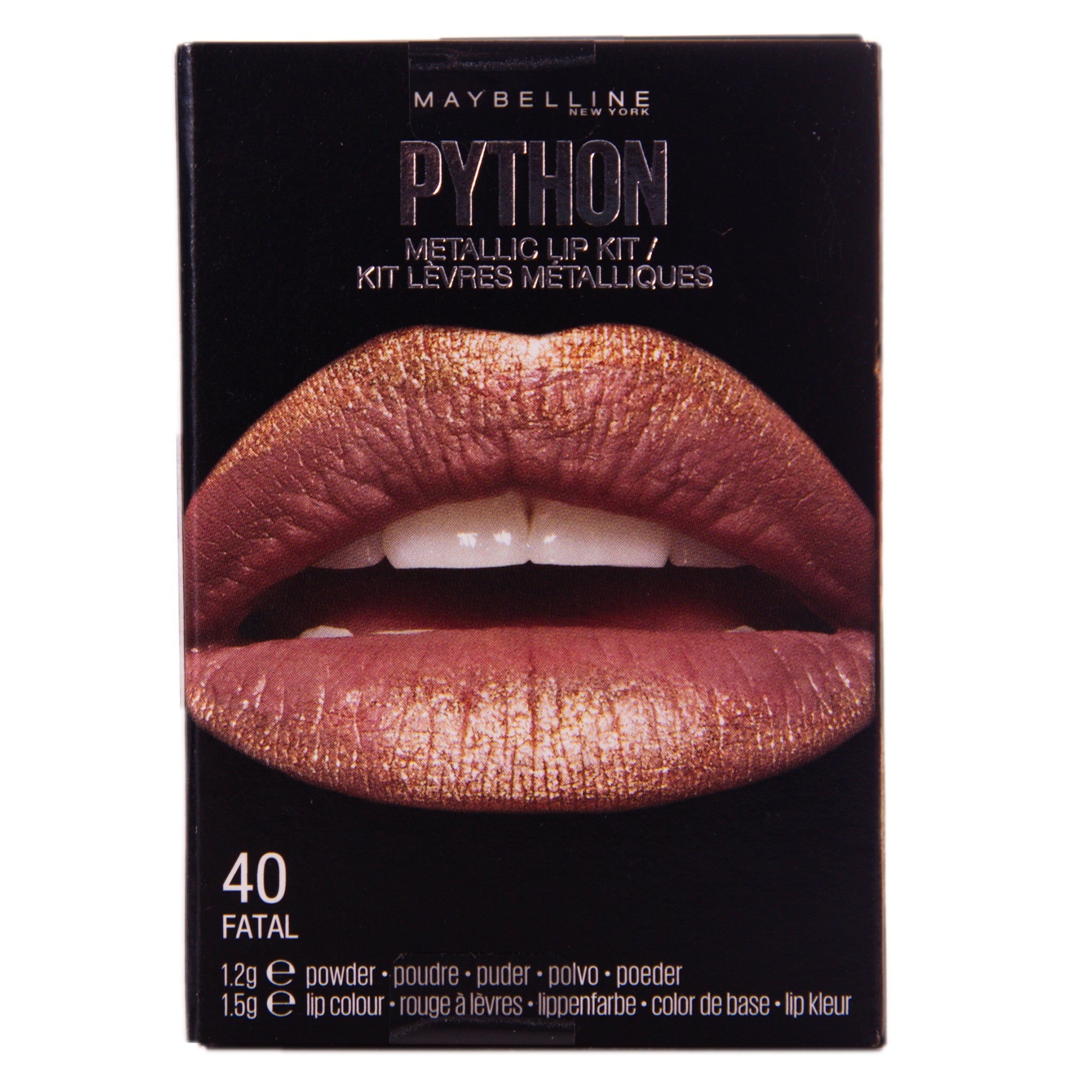 Maybelline Python Metallic Lip Kit Lipstick - 40 Fatal