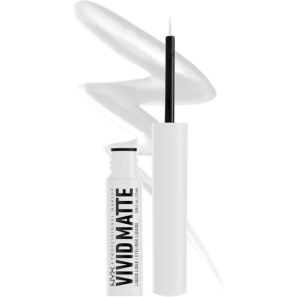 NYX Professional Makeup Vivid Matte Liquid Eyeliner - 02 White