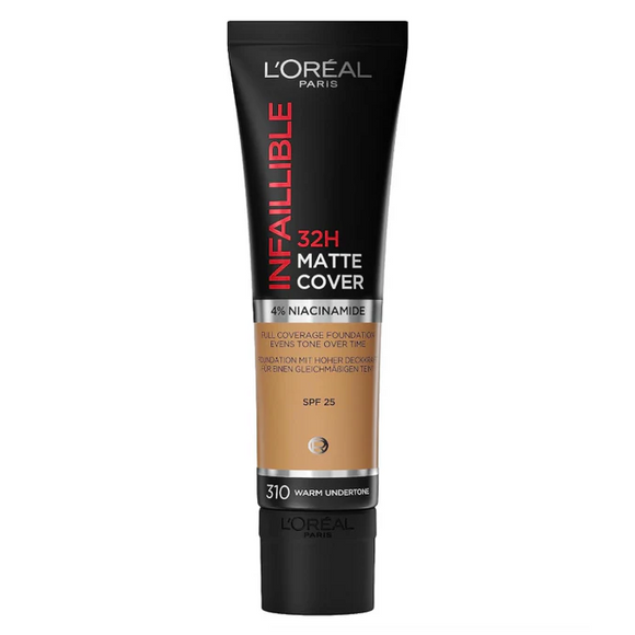 L'Oreal Infallible 32h Matte Cover Foundation - 310 Warm Undertone