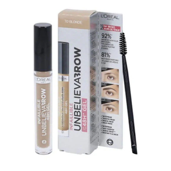 L'Oreal Unbeliva Brow Longwear Brow Gel - 7.0 Blonde