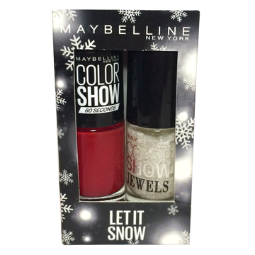 Maybelline Let it Snow Nail Polish - 353 Red , Precious Pearl