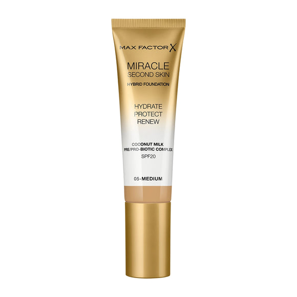 Max Factor Miracle Second Skin Hybrid Foundation - 05 Medium