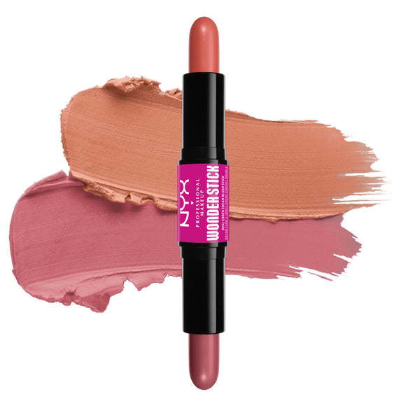 NYX Wonder Stick Duo - Ended Cream Blush Stick - 02 Honey Orange + Rose