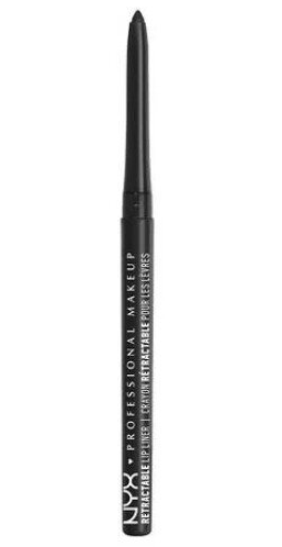 NYX Professional Makeup Waterproof Retractable Lip Liner - Black Lips