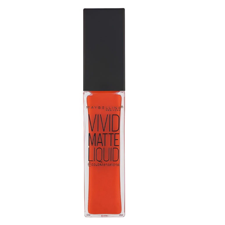 Maybelline Vivid Matte Liquid Lip Gloss - 25 Orange Shot