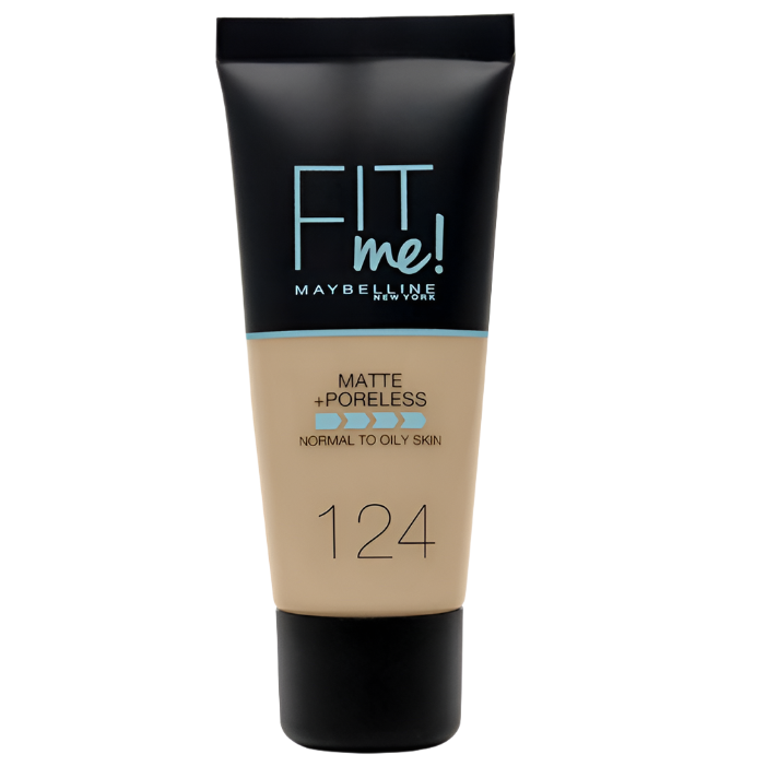 Maybelline Fit Me Matte + Poreless Foundation 124 Soft Sand