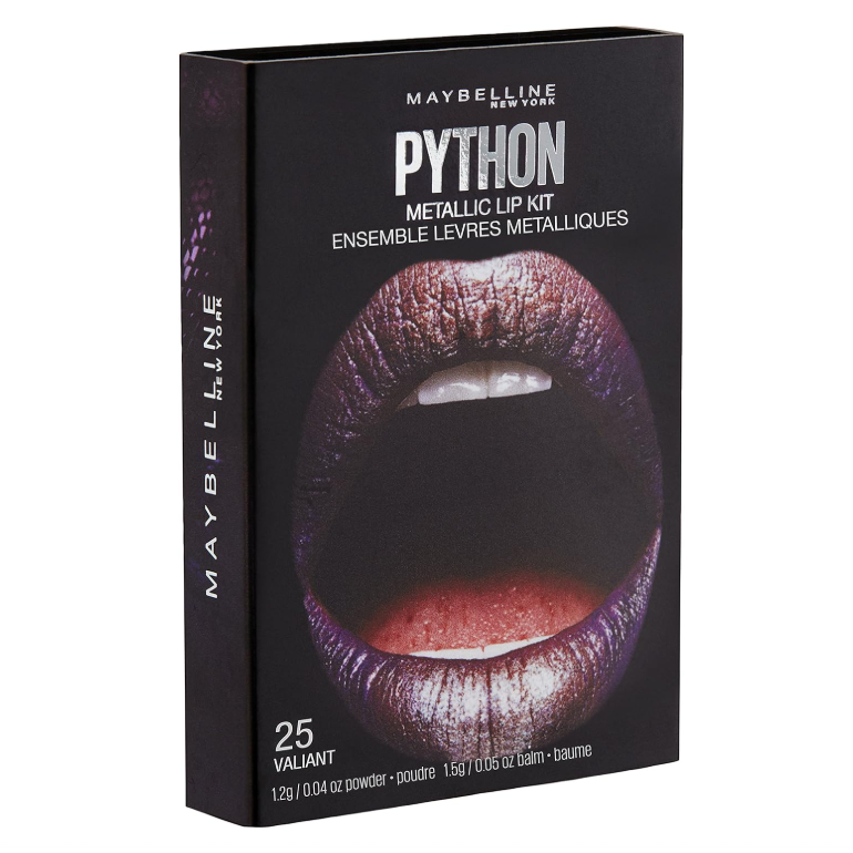 Maybelline Python Metallic Lip Kit Lipstick Valiant