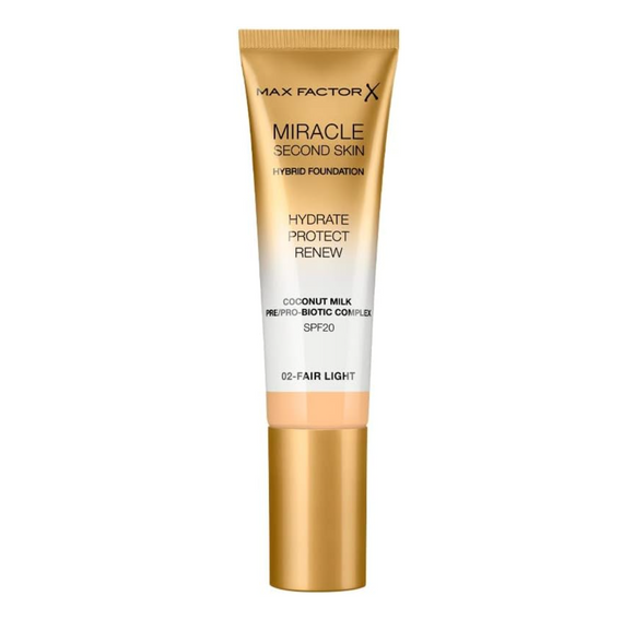 Max Factor Miracle Second Skin Hybrid Foundation - 02 Fair Light