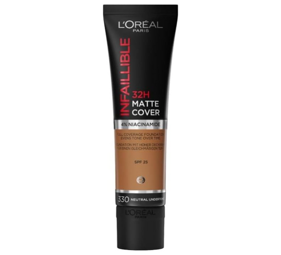 L'Oreal Infaillible 32 H Matte Cover Foundatiom - 330 Neutral Undertone