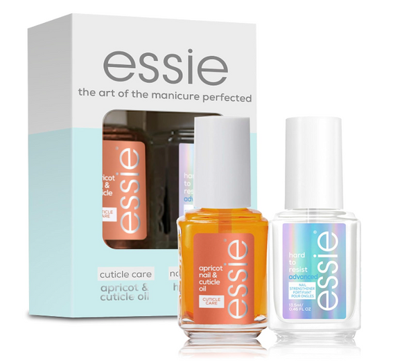 Essie Nail Duo Kit - Apricot Oil & Hard To Resist