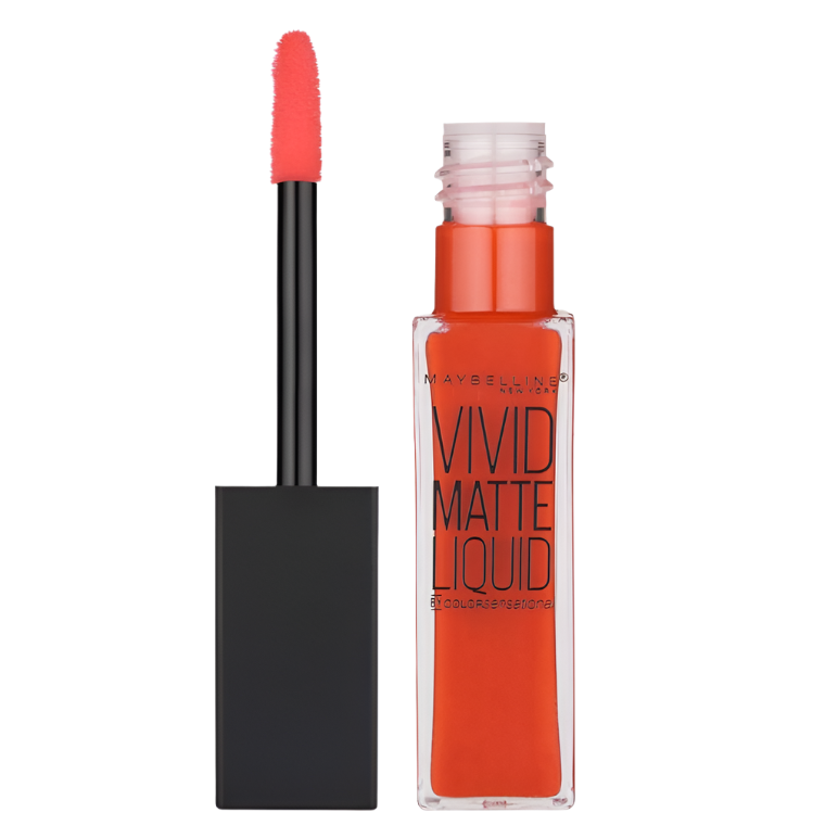 Maybelline Vivid Matte Liquid Lip Gloss - 25 Orange Shot