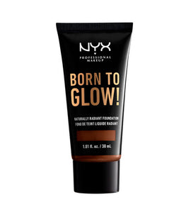 NYX Professional Makeup Born To Glow Naturally Radiant Foundation - 22.7 Deep Walnut