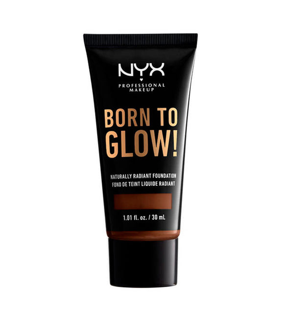 NYX Professional Makeup Born To Glow Naturally Radiant Foundation - 22.7 Deep Walnut