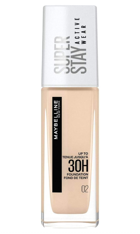 Maybelline Super Stay Active Wear Up to 30H Foundation - 02 Naked Ivory