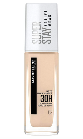 Maybelline Super Stay Active Wear Up to 30H Foundation - 02 Naked Ivory