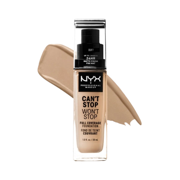NYX Can't Stop Won't Stop Full Coverage Foundation - 10 Buff