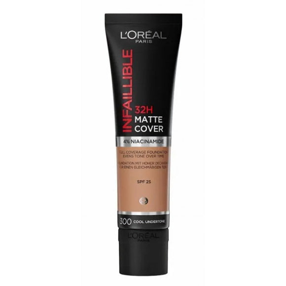 L'Oreal Infaillible 32H Matte Cover Foundation - 300 Cool Undertone