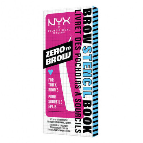 NYX Zero To Brow Stencil Book For Thick Brows