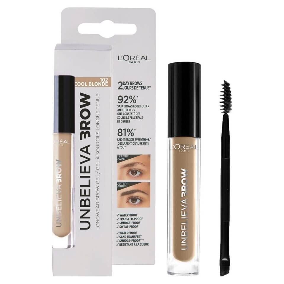 L'Oreal Unbeliva Brow Longwear Brow Gel - 102 Cool Blonde