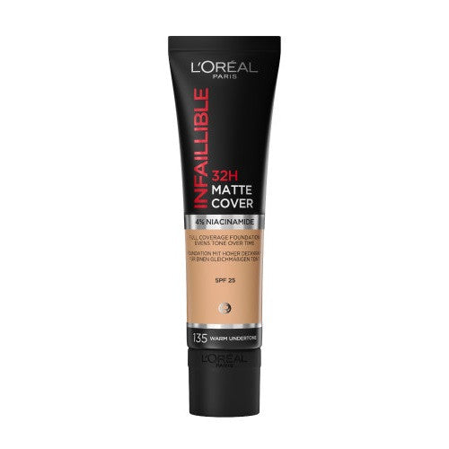 L'Oreal Paris Infallible 32H Matte Cover Foundation - 135 Warm Undertone