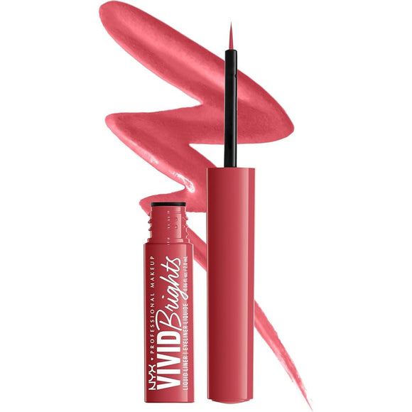 NYX Vivid Brights Matte Liquid Eyeliner - 04 On Red