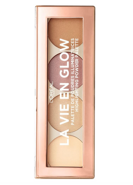 [B-GRADE] L'Oreal La Vie En Glow Highlighting Powder Palette - 01 Warm Glow