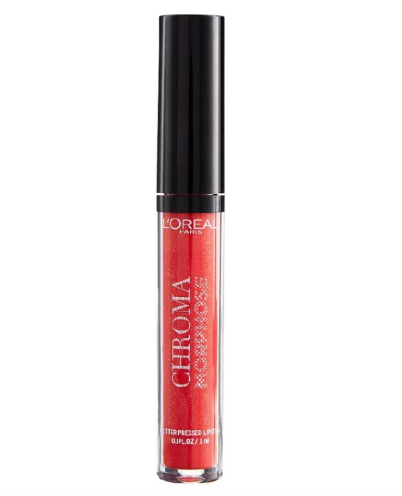 L'Oreal Chroma Morphose Glitter-Pressed Lipstick - 03 Night Viper