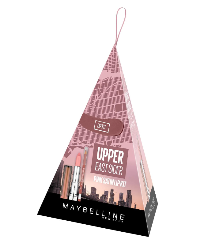 Maybelline Upper East Sider Pink Satin Lip Kit Gift Set
