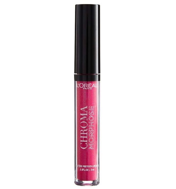 L'Oreal Chroma Morphose Glitter-Pressed Lipstick - 02 Pink Chameleon