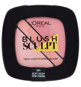 L'Oreal Paris Blush Sculpt Trio Contouring Blush - 201 Soft Rosy